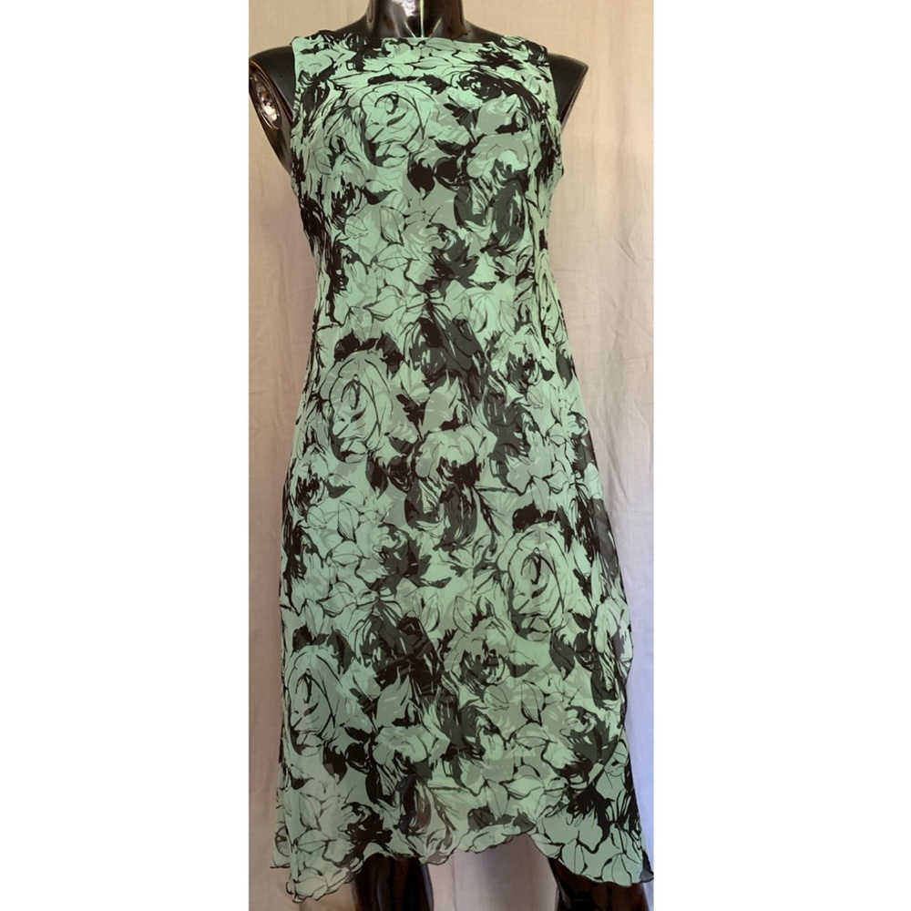 Meghan Matthews Chiffon Floral Flounce Dress 16